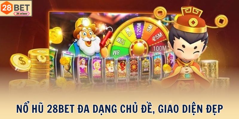 Nổ Hũ 28BET đa dạng chủ đề, giao diện đẹp