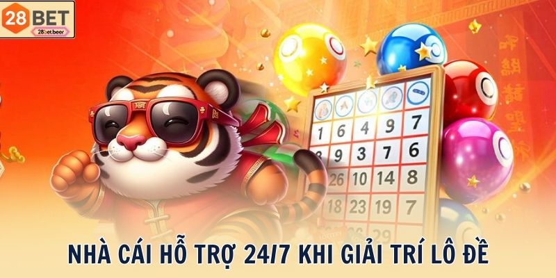 Nhà cái hỗ trợ 24/7 khi giải trí lô đề