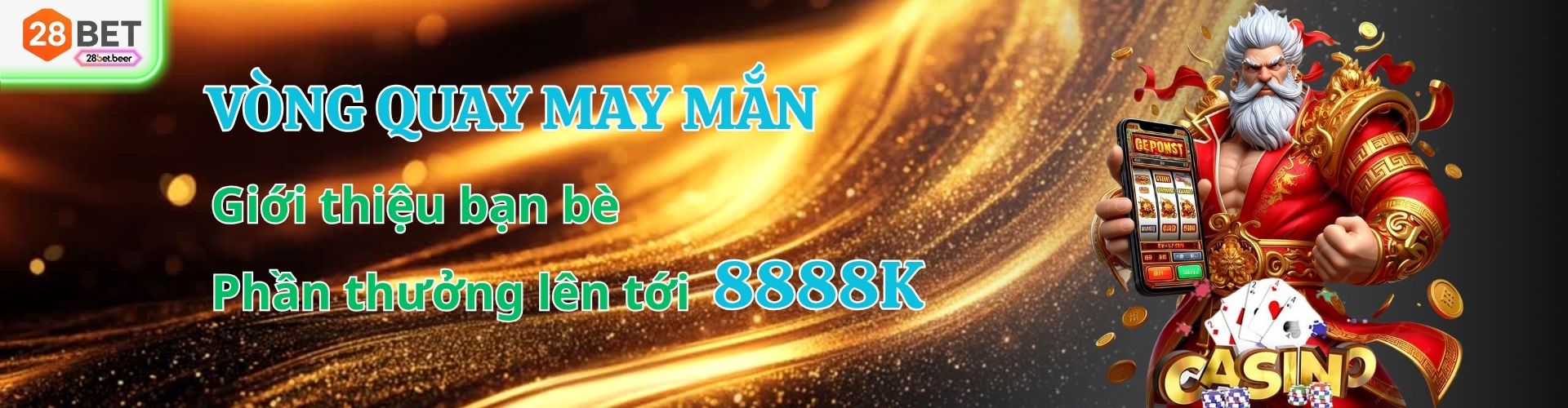 vòng quay may mắn 28bet